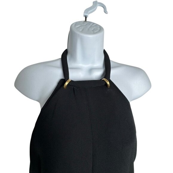 Proenza Schouler Black halter slit dress size 2 maxi length Runway Fall 2022 - Picture 5 of 12